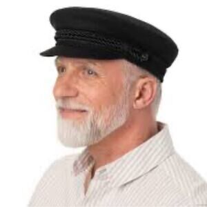 Elbsegler Original Wool Fisherman’s Cap Traditional German Captains Hat